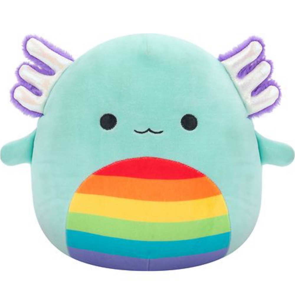 Squishmallows Anastasia the Axolotl with Rainbow Belly 8 Inch Soft Pride Plush